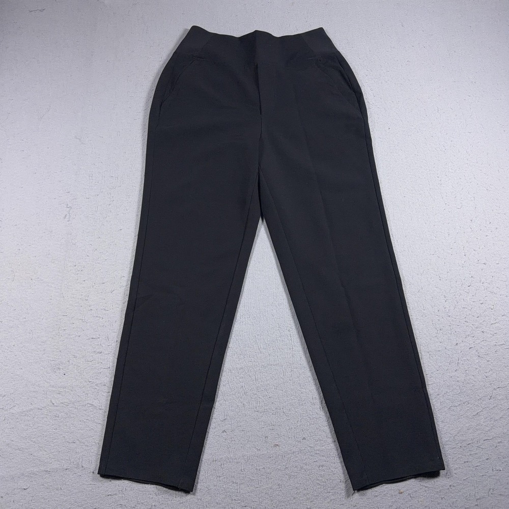 Athleta Pants Womens 2 Black Ankle Slim Tapered Pull On‎ Stretch Casual Pockets